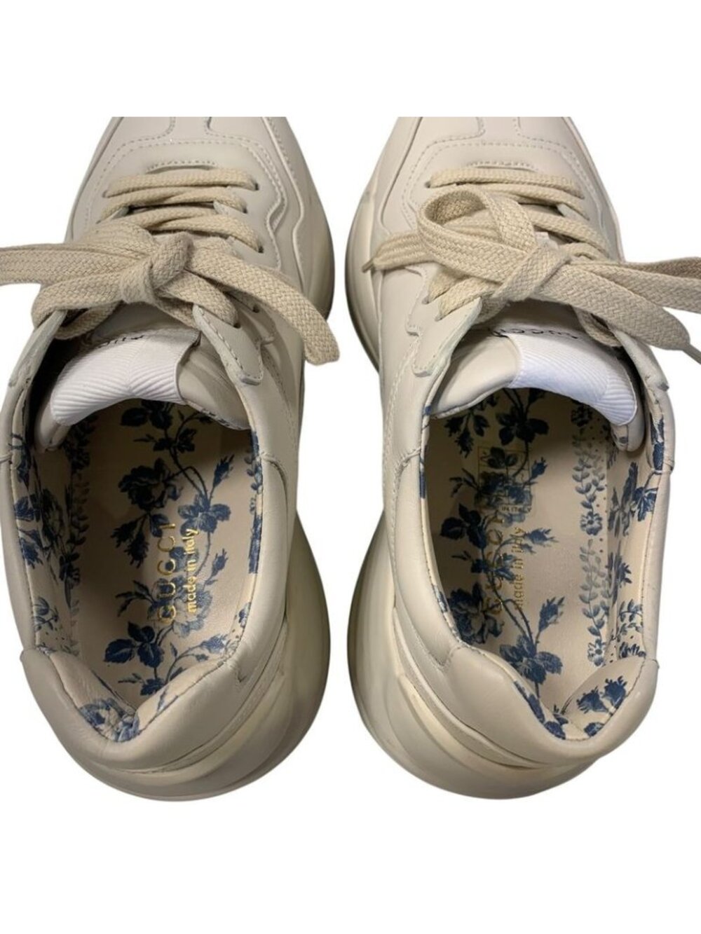 Gucci Light Glitter Logo Sneakers Shoes 2984 - Picture 4 of 11